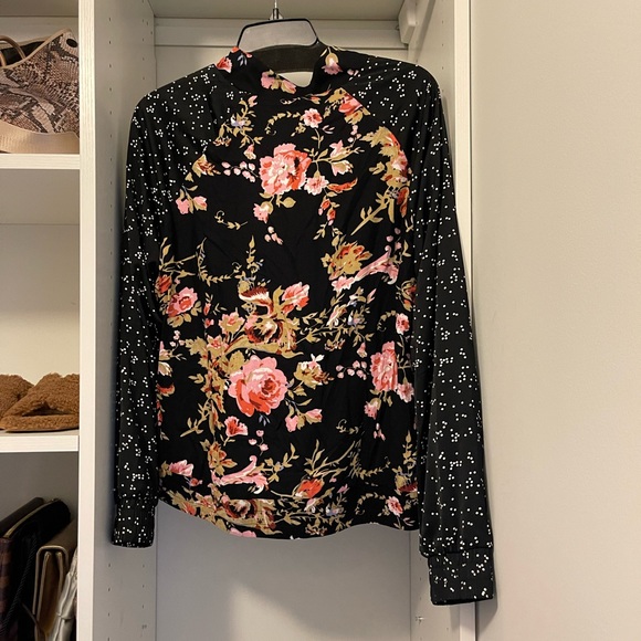 Salt Water Luxe bomber jacket one of a kind floral print by salt water luxe - Picture 3 of 3